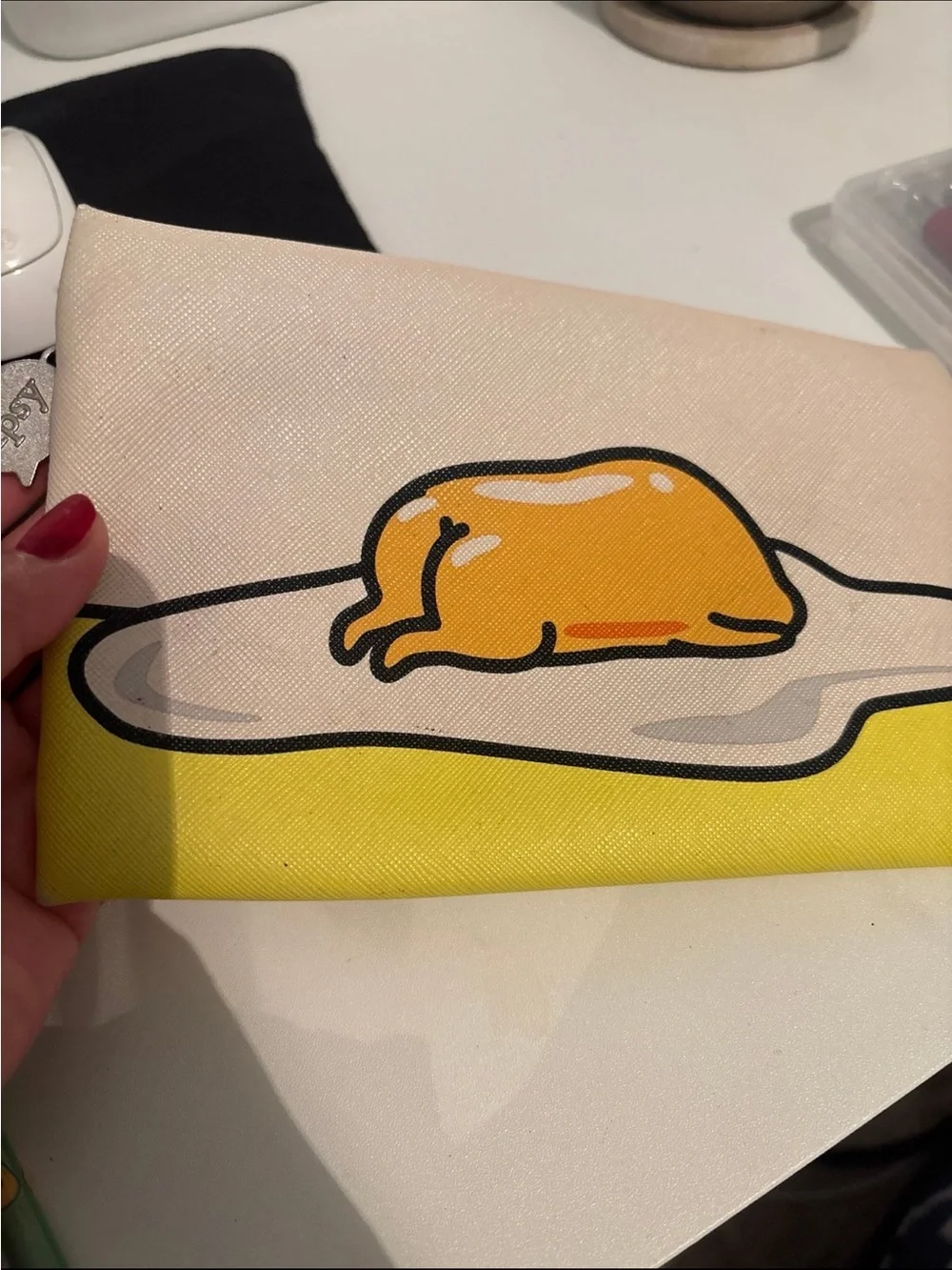 Sanrio Gudetama Yellow Cream Pencil Case